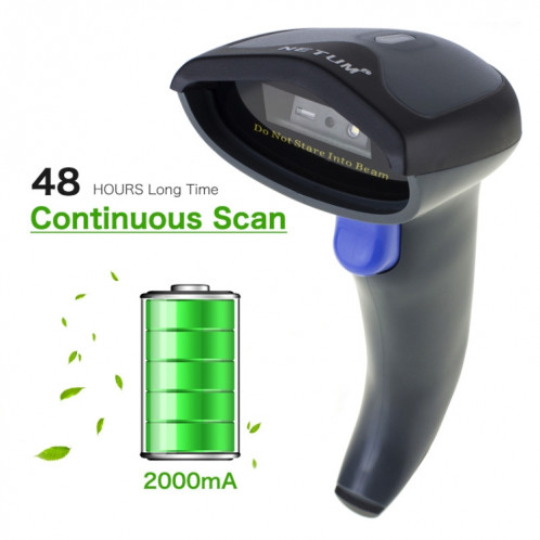 Scanner de codes QR de codes-barres de haute précision NETUM, modèle : sans fil SH6402880-07